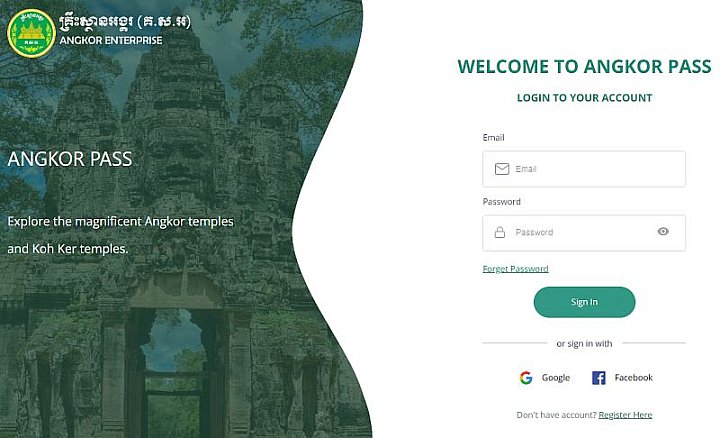 Online-Bestellung des Angkor-Tickets - Kambodscha-Blog