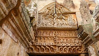 Steinreliefs &uuml;ber den T&uuml;rst&uuml;rzen - Kambodscha - Sehensw&uuml;rdigkeiten