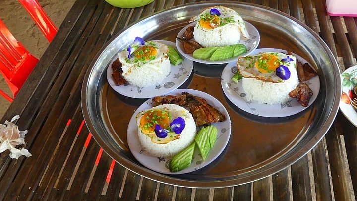 Mittagessen auf der Mekong-Insel - Kambodscha - Land und Leute