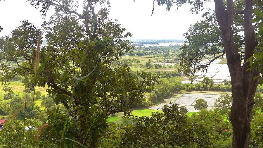 Blick vom Phnom Sombok - Kambodscha-Landschaft