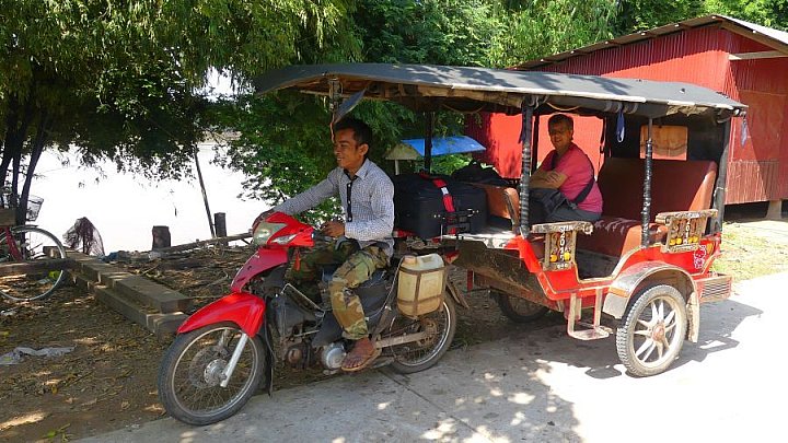 Tuktuk auf Koh Trong - Kambodscha - Land und Leute