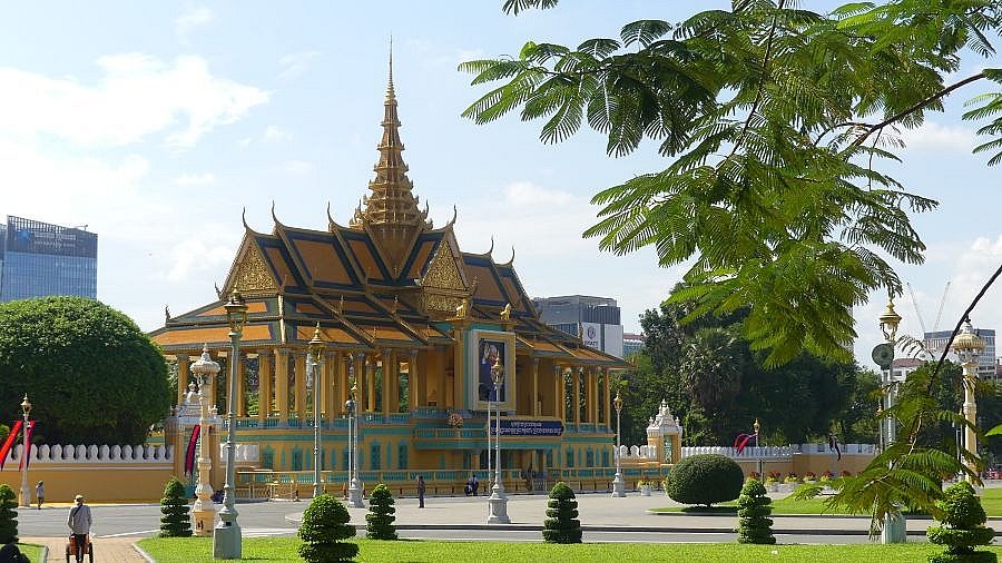 K&ouml;nigspalast in Phnom Penh - Kambodscha - Sehensw&uuml;rdigkeiten