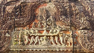 Pr&auml;chtiges Steinrelief - Kambodscha - Sehensw&uuml;rdigkeiten
