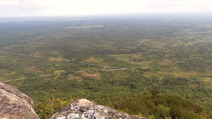 Ausblick von der Preah Vihear Tempelanlage - Kambodscha-Landschaft