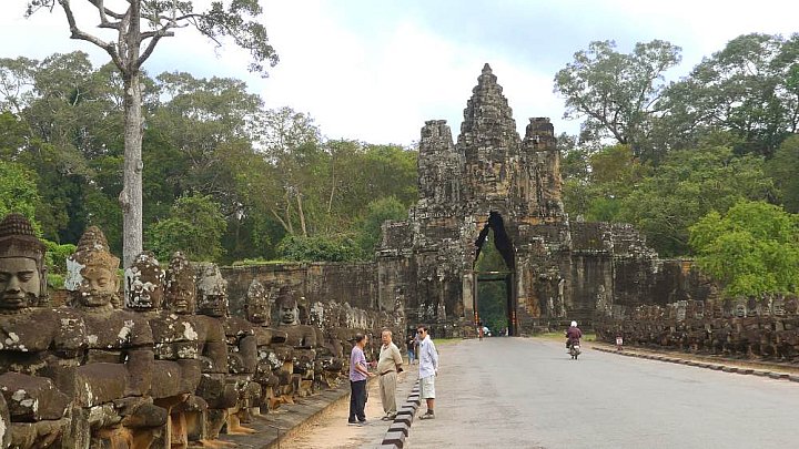 Das S&uuml;dtor nach Angkor Thom - Kambodscha - Sehensw&uuml;rdigkeiten