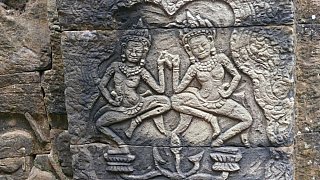 Apsara-T&auml;nzerinnen in Angkor Tom - Kambodscha - Sehensw&uuml;rdigkeiten