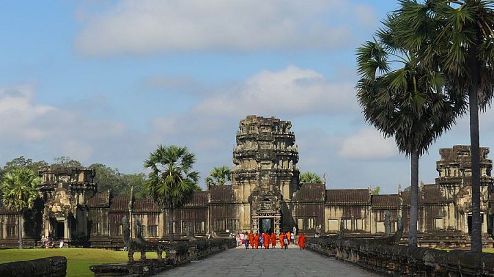 Eingangstor zur zweiten Terasse von Angkor Wat - Kambodscha - Sehensw&uuml;rdigkeiten