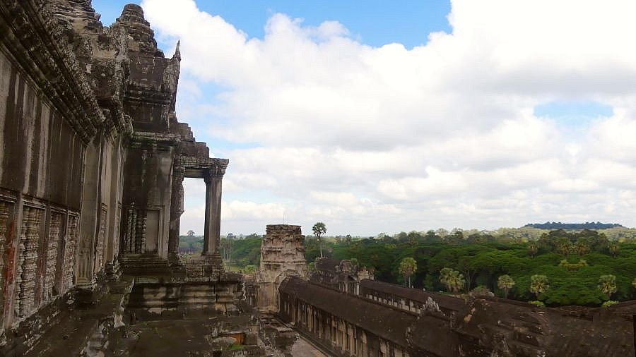 Blick auf Angkor Wat - Kambodscha - Sehensw&uuml;rdigkeiten