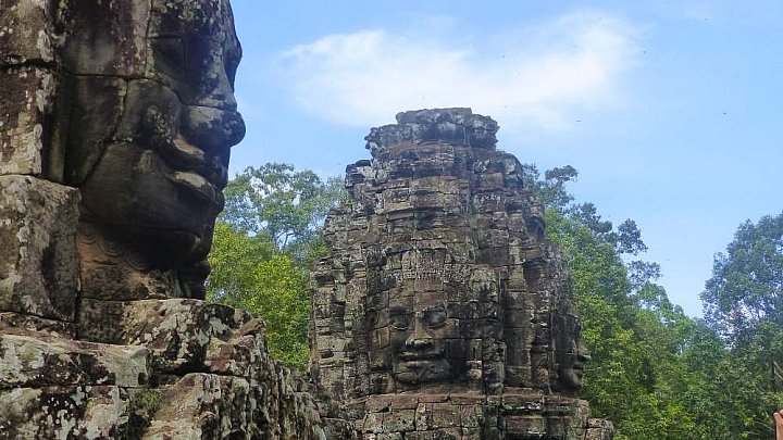 Gesichtert&uuml;rme des Bayon Tempels - Kambodscha - Sehensw&uuml;rdigkeiten