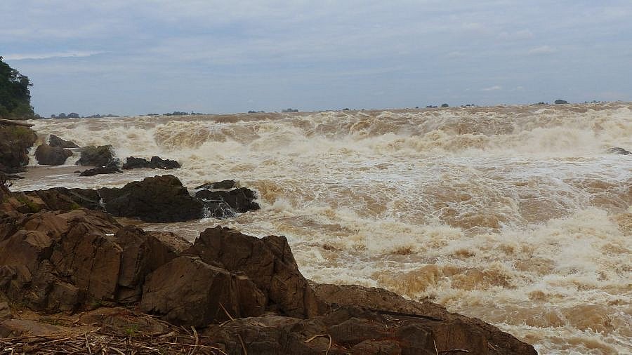 Brodelnder Mekong - Kambodscha-Landschaft