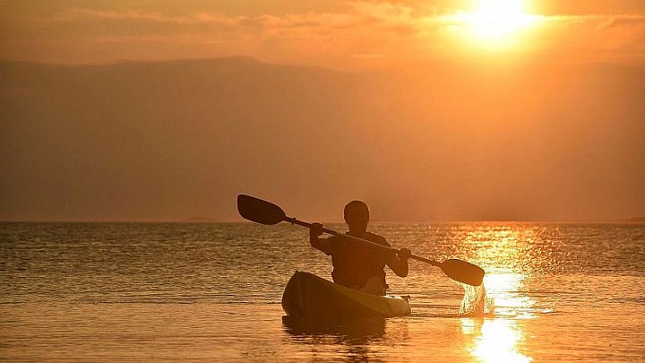 Mit dem Kayak auf dem Tonle Sap - Kambodscha-Landschaft