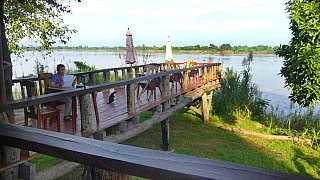 Stung Treng Resort - Restaurant - Kambodscha - Essen und Schlafen