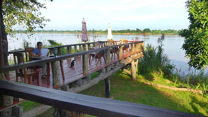 Stung Treng Resort - Restaurant - Kambodscha - Essen und Schlafen