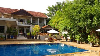 Swimmingpool im Bambu Hotel - Kambodscha - Essen und Schlafen