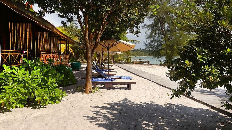 Bungalows direkt am Strand - Kambodscha - Essen und Schlafen