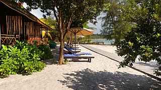 Bungalows direkt am Strand - Kambodscha - Essen und Schlafen