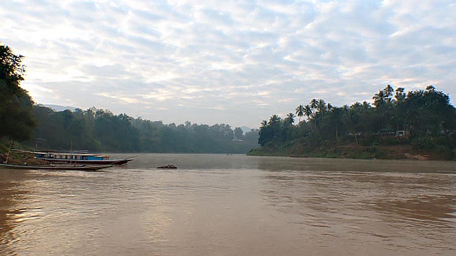 Flusslandschaft am Mekong in Laos - Laos - Landschaft