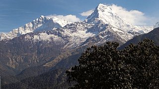 Blick von Ghorepani auf die Annapurna - Nepal Himalaya-Panoramen