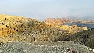 Blick vom "Hahnenkamm" in Tsarang - Mustang 2024 - Landschaft