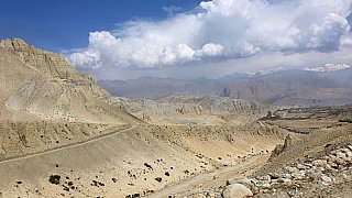 Blick auf Tsarang - Mustang 2024 - Landschaft