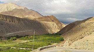 Blick auf die Felder von Kagbeni - Mustang 2024 - Landschaft