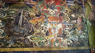 Wandmalereien im Lupra B&ouml;n-Kloster - Nepal - Mustang 2024 - Land und Leute