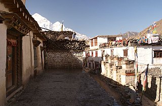 Tibetische H&auml;user in Kagbeni - Nepal - Mustang - verbotenes K&ouml;nigreich 1993 & 97