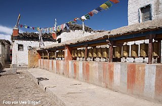 Gebetsm&uuml;hlen in Lo Manthang - Nepal - Mustang - verbotenes K&ouml;nigreich 1993 & 97