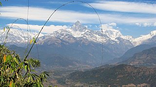 Machhapuchare von Sarangkot - Nepal Himalaya-Panoramen