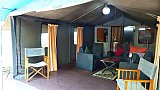 Offener Wohnraum im Safari-Zelt - Sri Lanka - Essen und Schlafen