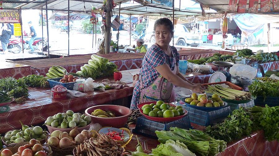 Bazar in Chiang Kong in Nordthailand - Nordthailand