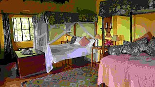Zimmer in der Ndali Lodge - Uganda - Schlafen und Essen