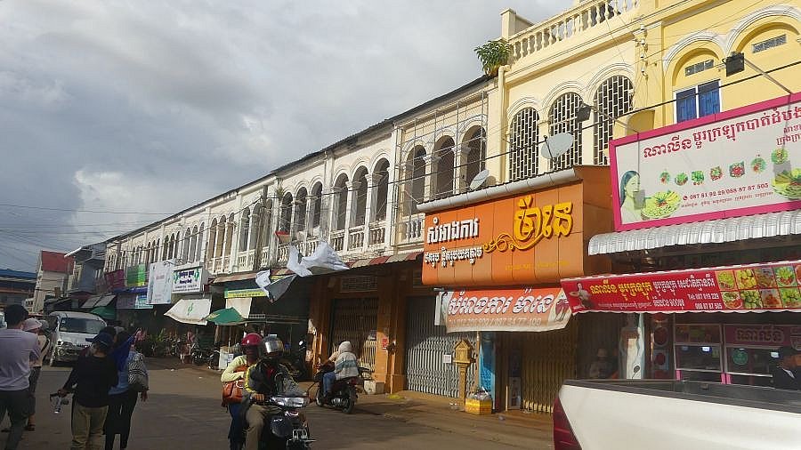 Kolonialgebäude in Kratie - Kambodscha - Land und Leute