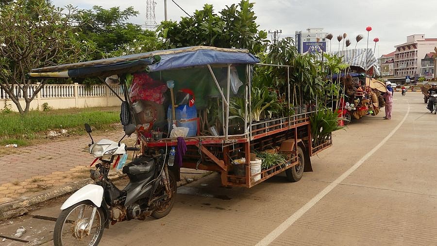 Mobile Gärtnerei in Stung Treng - Kambodscha - Land und Leute