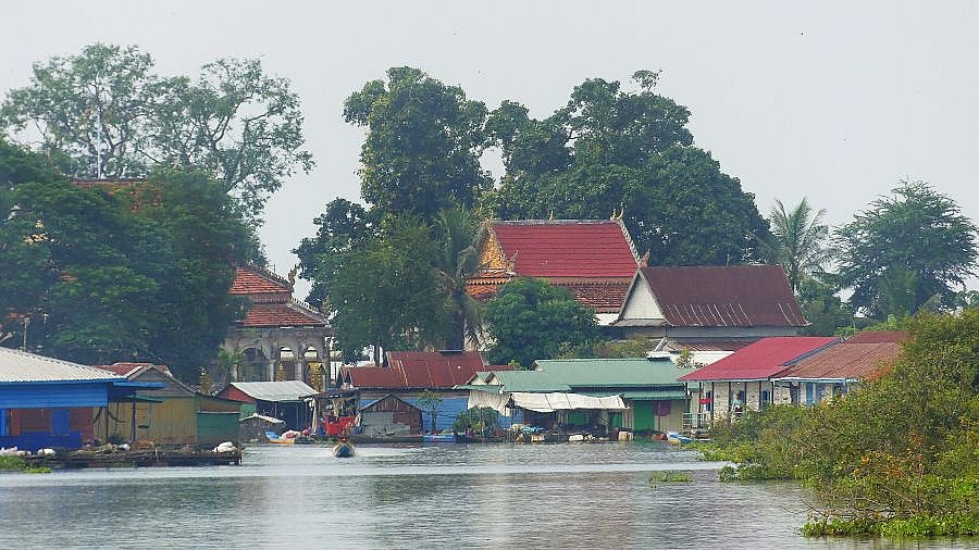 Schwimmendes Dorf Me Cherei auf dem Tonle Sap - Kambodscha - Land und Leute