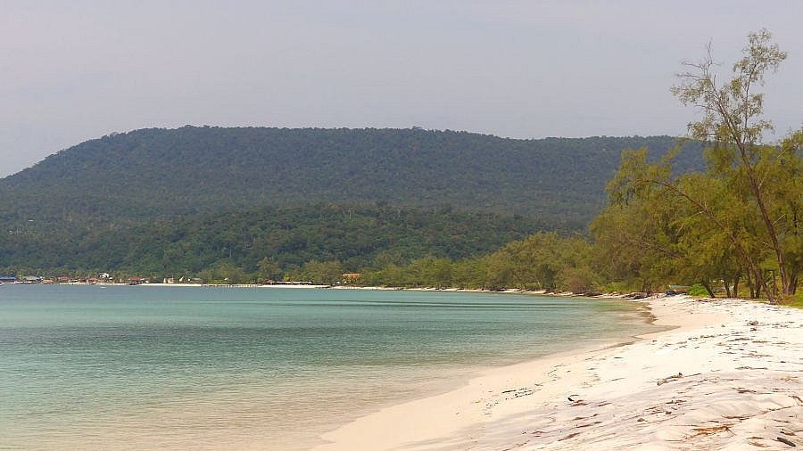 Endloser Sandstrand - Kambodscha-Landschaft