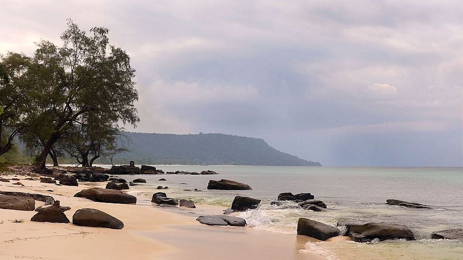 Strandspaziergang - Kambodscha-Landschaft