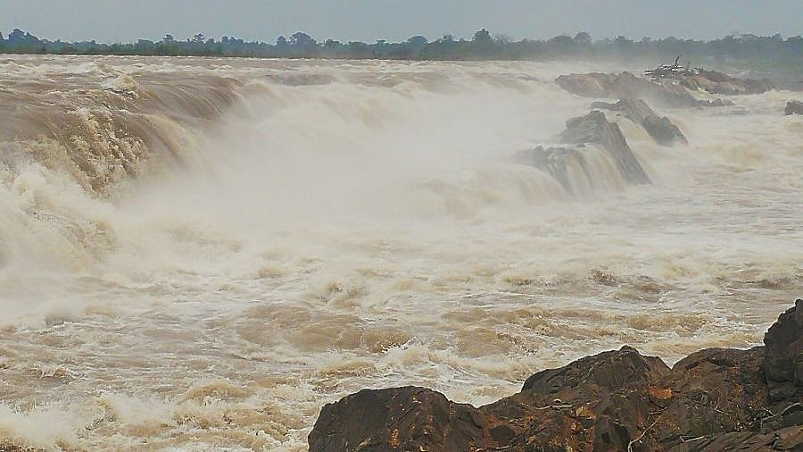 Mekong an der Grenze zu Laos - Kambodscha-Landschaft