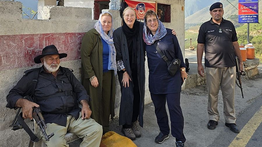 Polizeiposten hinter Besham - Pakistan-Blog