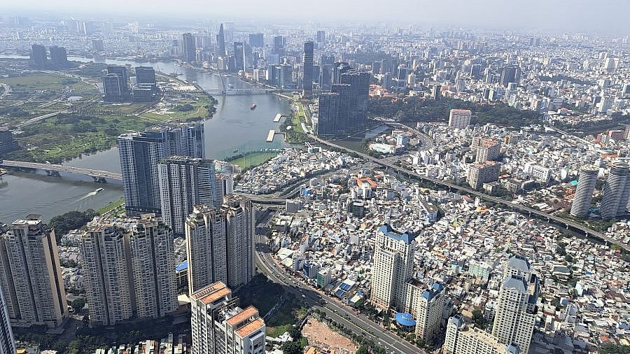 Blick vom Landmark Tower nach Süden - Vietnam-Sehenswürdigkeiten