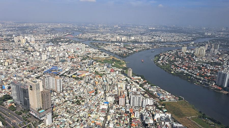 Blick vom Landmark Tower in Richtung Norden - Vietnam-Sehenswürdigkeiten