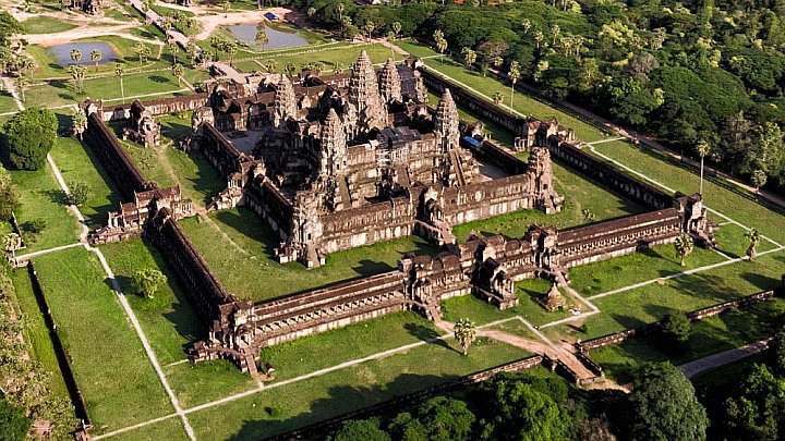Angkor Wat von oben - Kambodscha - Sehenswürdigkeiten