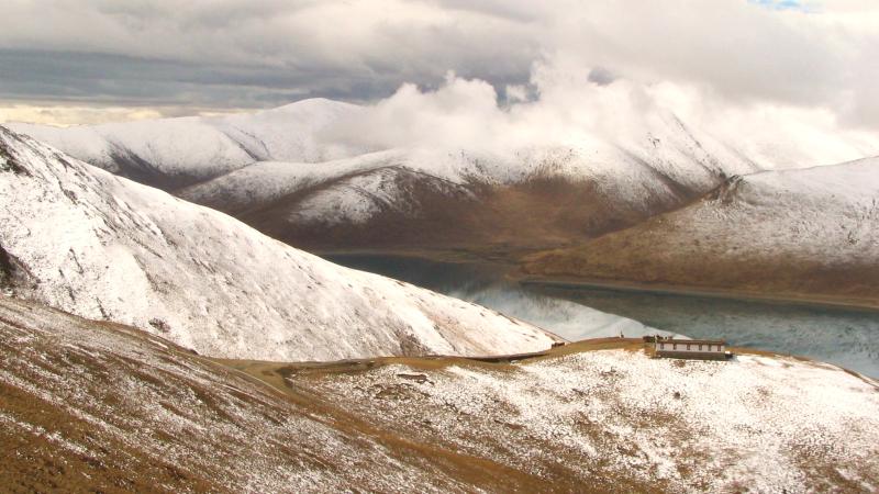 China Tibet Kamba La Pass Yamdrok See 800x450