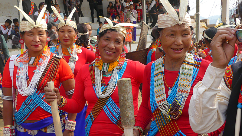 Indien23 Nordostindien Arunachal Wancho Frauen 800x450